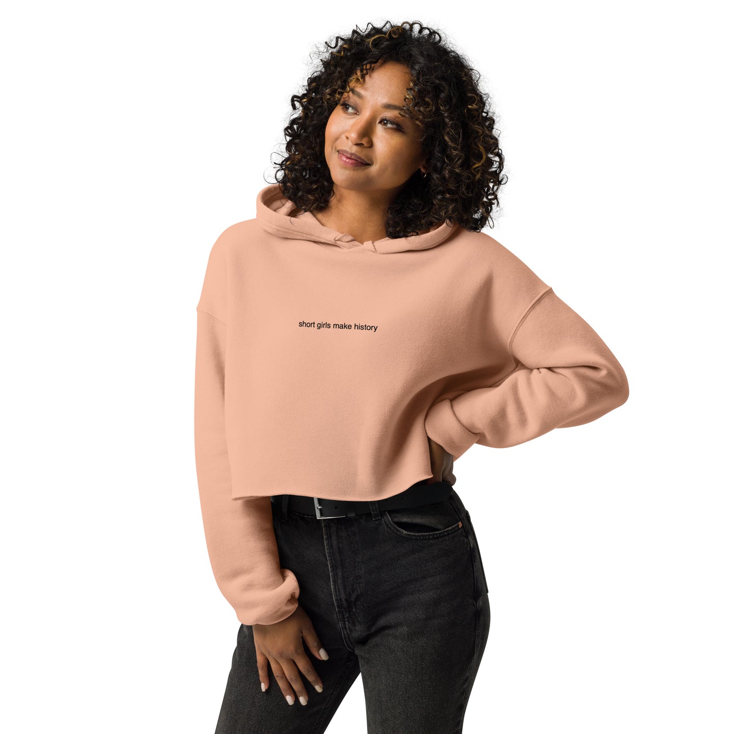 Short girls make history - Crop Hoodie